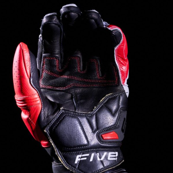 GUANTES FIVE RFX1 EVO BLANCO ROJO FLUOR