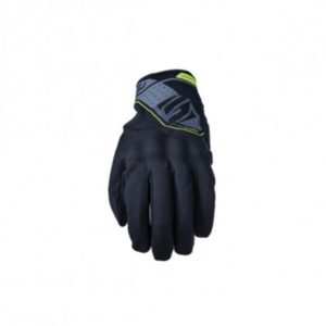 GUANTES FIVE RS WP NEGRO AMARILLO FLUOR