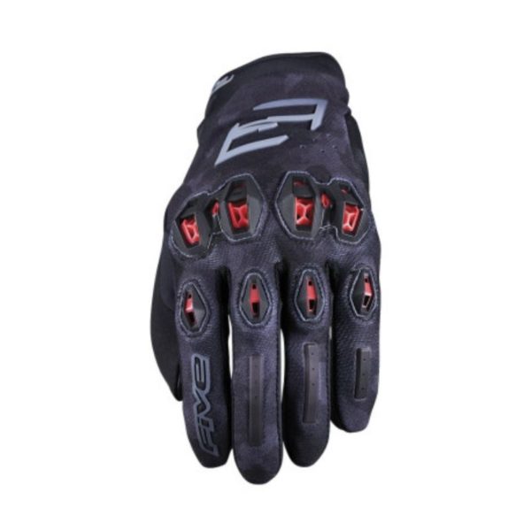 GUANTES FIVE STUNT EVO 2 CAMO ROJO