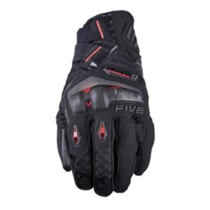 GUANTES FIVE TFX1 AIRFLOW NEGRO ROJO FLUOR