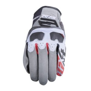 GUANTES FIVE TFX4 GRIS ROJO