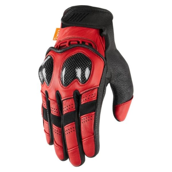 Guantes Icon CONTRA2 ROJO