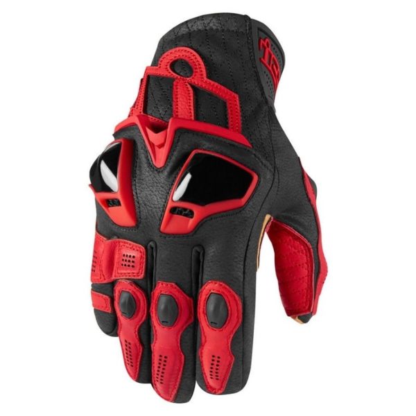 Guantes Icon SHORT HYPERSPORT ROJO