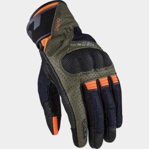 GUANTES LS2 AIR RAPTOR GREEN FOREST BLUE H-V ORANGE