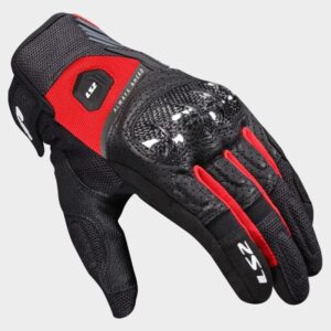 GUANTES LS2 ATOM MAN BLACK RED