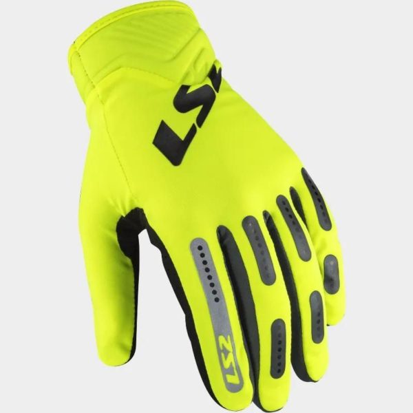 GUANTES LS2 BEND H-V YELLOW GREY