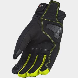 GUANTES LS2 MUJER JET BLACK H-V YELLOW