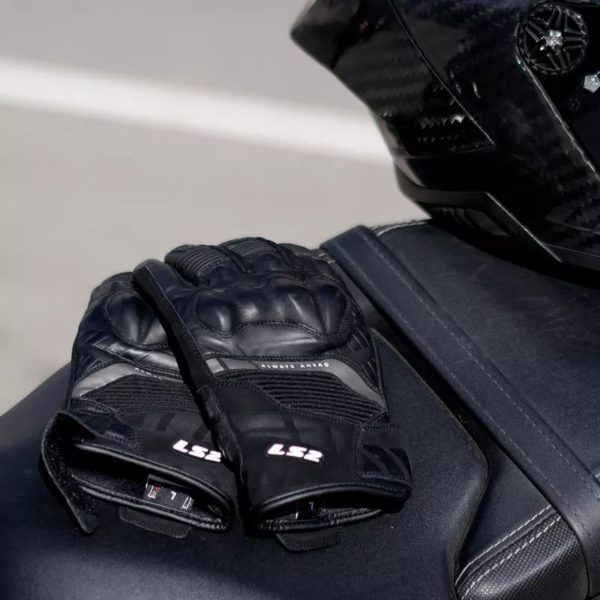 GUANTES LS2 OCTANE WP LEATHER  BLACK