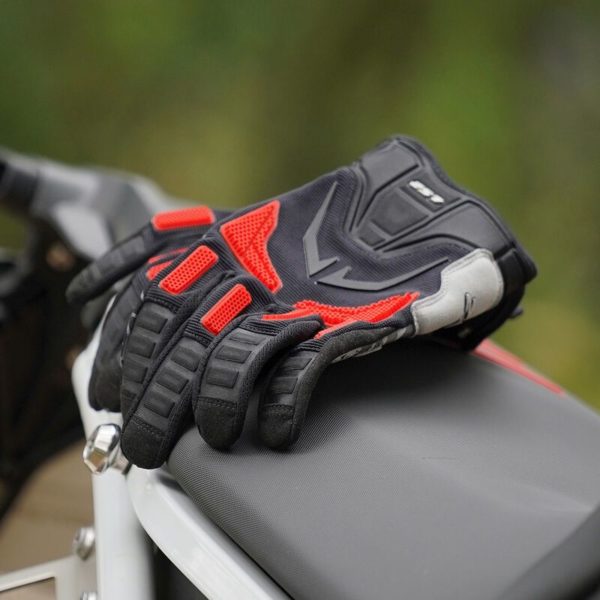 GUANTES LS2 RAVIN BLACK RED