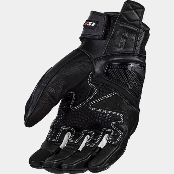 GUANTES LS2 SPARK II LEATHER BLACK WHITE