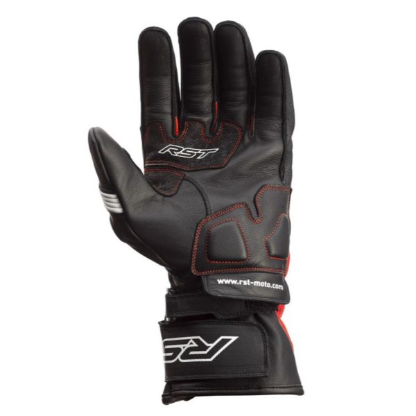 Guantes RST PILOT CE Negro Rojo Blanco