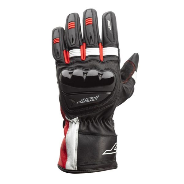 Guantes RST PILOT CE Negro Rojo Blanco