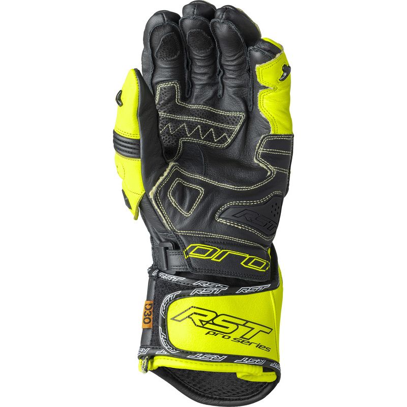 Guantes RST Pro Series GP D3O negro amarillo neón