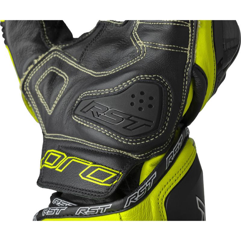 Guantes RST Pro Series GP D3O negro amarillo neón