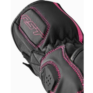 Guantes RST S1 mujer negro rosa