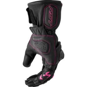 Guantes RST S1 mujer negro rosa