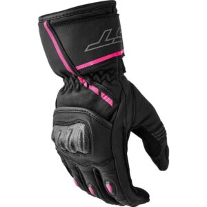Guantes RST S1 mujer negro rosa