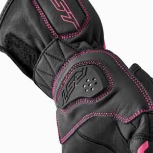 Guantes RST S1 mujer negro rosa