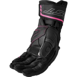 Guantes RST S1 mujer negro rosa