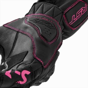 Guantes RST S1 mujer negro rosa