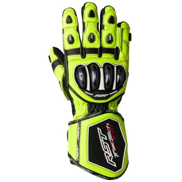 Guantes RST TracTech Evo 4 CE Amarillo Flúor Negro