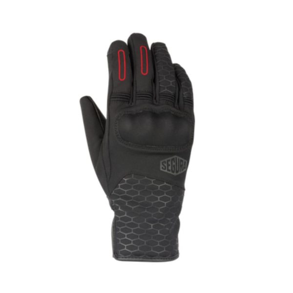 GUANTES SEGURA LADY  NATCHO NEGRO ROJO