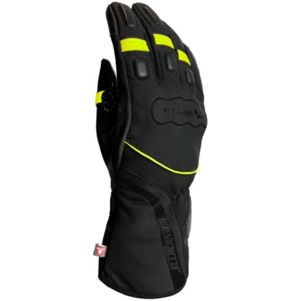 Guantes Seventy GOBI SD-T7 INVIERNO TOURING NEGRO AMARILLO FLUOR