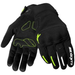 Guantes Seventy SD-C42 ASPHALT  MUJER NEGRO AMARILLO FLUOR