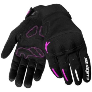 Guantes Seventy SD-C42 ASPHALT  MUJER NEGRO FUCSIA