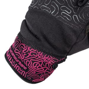 GUANTES TUCANO URBANO LADY MIKY BLACK FUCSIA GRAPHIC