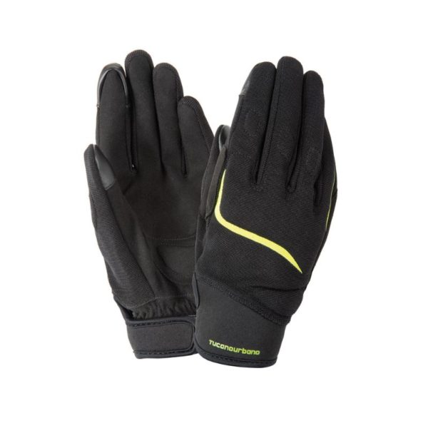 GUANTES TUCANO URBANO LADY MIKY BLACK FUORESCENT YELLOW