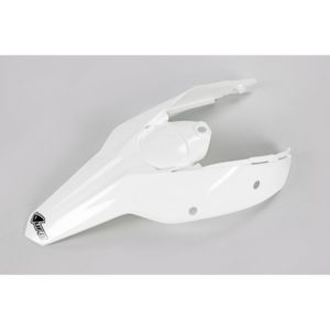 Guardabarros trasero con paneles laterales UFO KTM blanco KT03094-047