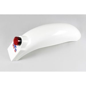 Guardabarros trasero universal UFO enduro con luz Ktm (75-76) blanco ME08036-W
