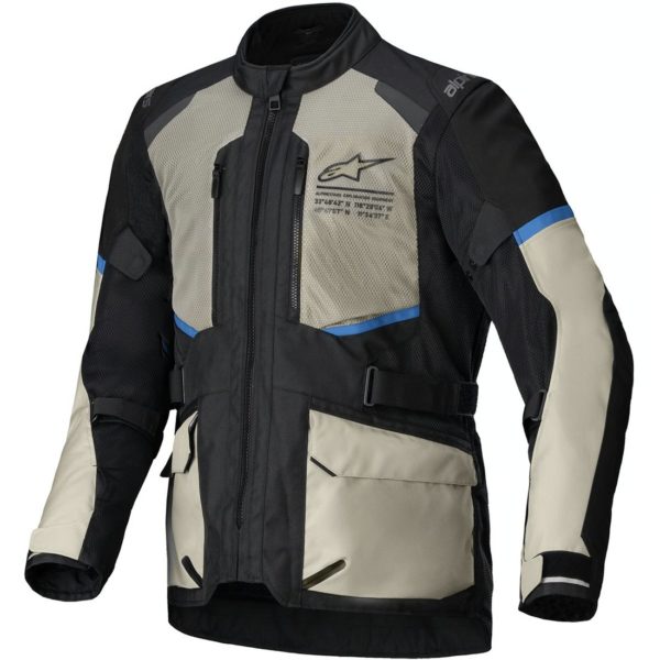 Chaqueta Alpinestar ANDES AIR DRYSTAR JACKET BLACK LAUREL GRAY BRIGHT BLUE