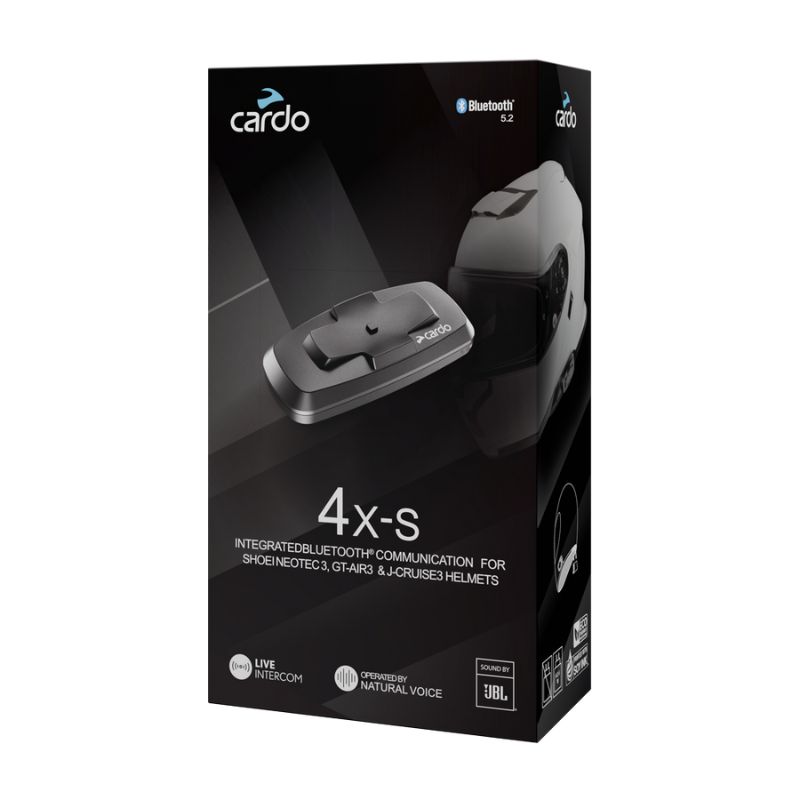 INTERCOMUNICADOR CARDO 4X-S PARA SHOEI NEOTEC 3 / GT-AIR 3 / J-CRUISE 3