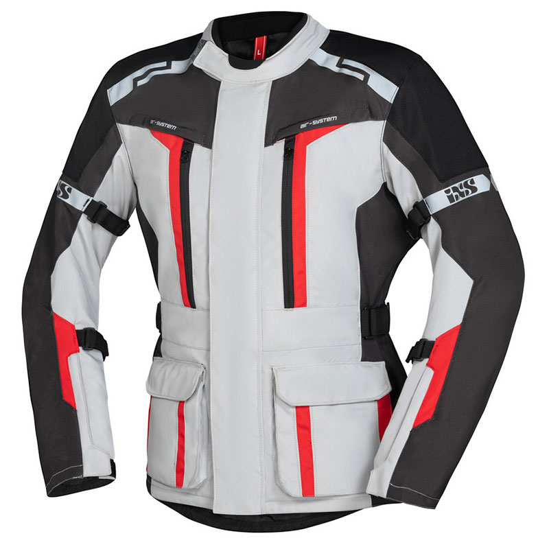 Chaqueta IXS EVANS ST 2.0 GRIS - ROJO