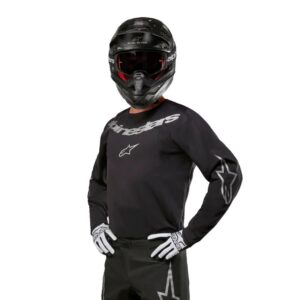 Jersey Alpinestars FLUID GRAPHITE BLACK SILVER