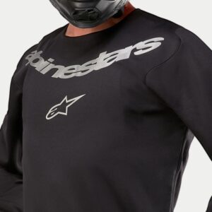 Jersey Alpinestars FLUID GRAPHITE BLACK SILVER