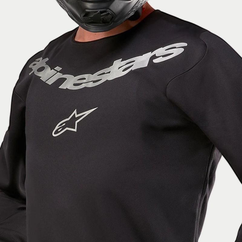 Jersey Alpinestars FLUID GRAPHITE BLACK SILVER