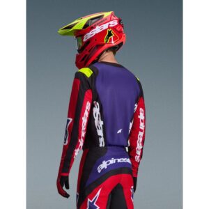 Jersey Alpinestars FLUID GRID RED BLACK PURPLE
