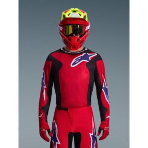 Jersey Alpinestars FLUID GRID RED BLACK PURPLE