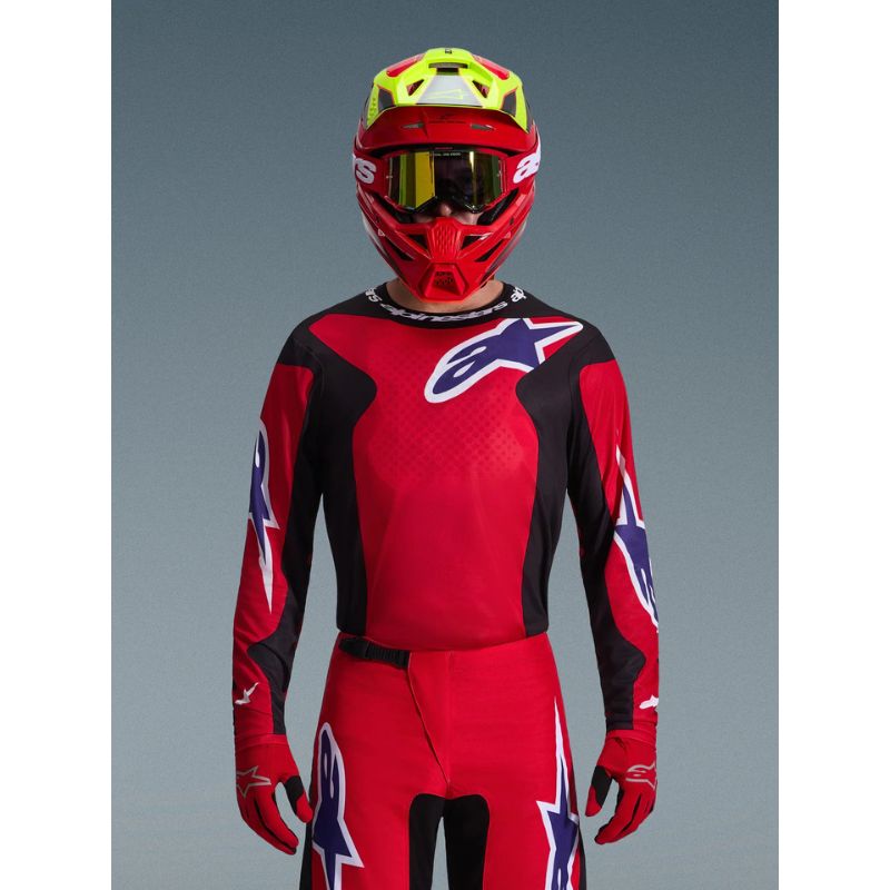 Jersey Alpinestars FLUID GRID RED BLACK PURPLE