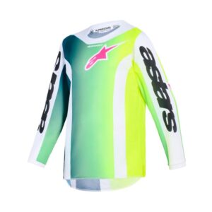 Jersey Alpinestars FLUID PORTL  YOUTH  GREEN WHITE BLACK