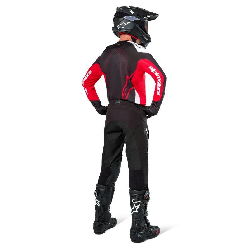 Jersey Alpinestars PRO-DURA BLACK BRIGHT RED WHITE
