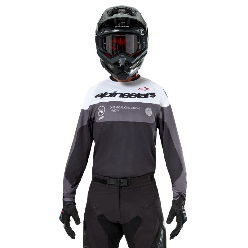 Jersey Alpinestars PRO-DURA BLACK MAGNET WHITE
