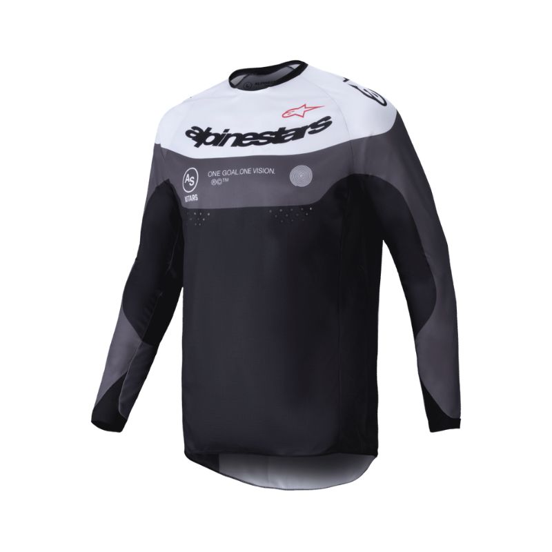 Jersey Alpinestars PRO-DURA BLACK MAGNET WHITE