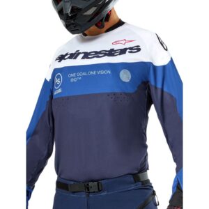 Jersey Alpinestars PRO-DURA NAVY BRIGHT BLUE WHITE
