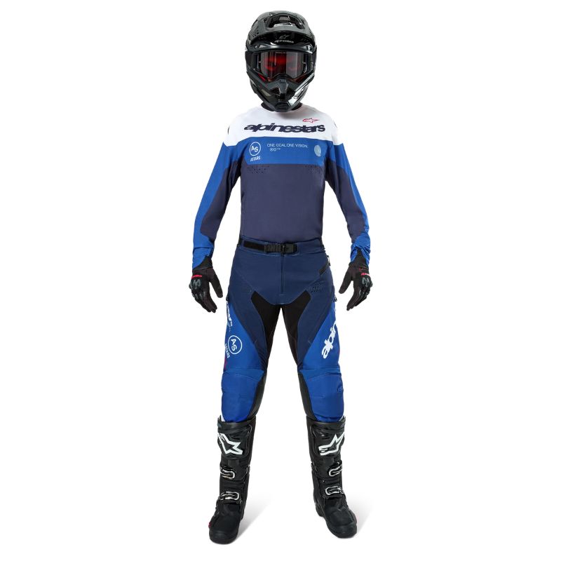 Jersey Alpinestars PRO-DURA NAVY BRIGHT BLUE WHITE