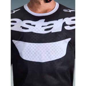 Jersey Alpinestars RACER AIR RIWAY BLACK WHITE