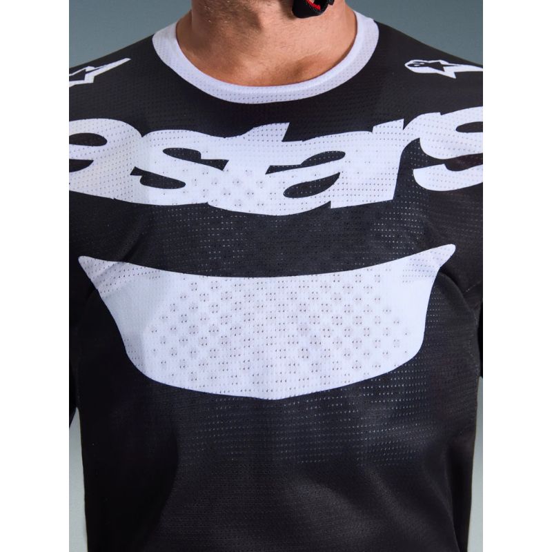 Jersey Alpinestars RACER AIR RIWAY BLACK WHITE
